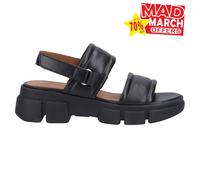 Geox D Lisbona Sandalias De Mujer Verano Playa Cuero Sandalias Gruesas Negras