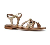 Geox - D MADDALUSIAC D, Sandalia Deslizante Mujer, Lt Gold,