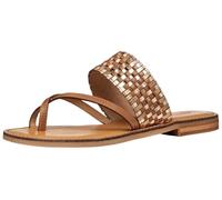 Geox D Maddalusiac G, Sandalia Plana Mujer, Camel Bronze, 41 EU