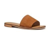 Geox D MADDALUSIAC L, Sandalia Deslizante Mujer, Camel, 37 EU