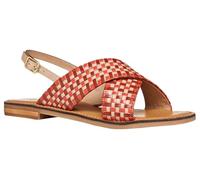 Geox D Maddalusiac N, Sandalia Plana Mujer, Coral Rosa, 40 EU