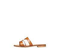 Geox D Maddalusiac P, Sandalia Plana Mujer, Camel papiro, 37 EU