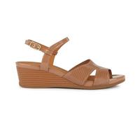 Geox D Marykarmen A, Sandalia de cuña Mujer, Dk Skin, 36 EU