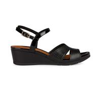 Geox D Marykarmen A, Sandalia de cuña Mujer, Negro, 36 EU