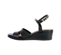 Geox Sandalia de cuña para niña D Marykarmen A, Negro, 40 EU