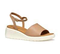 Geox D MELICONIA A, Sandalia de cuña Mujer, Beige, 40 EU