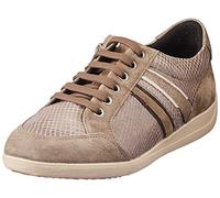 Geox D Myria C, Zapatillas de Deporte Mujer, Multicolor (Taupe/Dk Beige), 35 EU