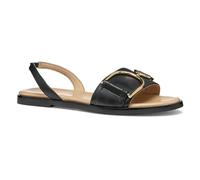 Geox D NAILEEN A, Sandalia Deslizante Mujer, Black, 37 EU