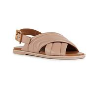 Geox D Naileen, Sandalias planas Mujer, Beige, 35 EU