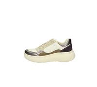 Geox D Nebula 2.0 X B, Zapatillas Mujer, White Dk Silver, 40 EU