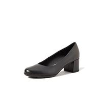 Geox D New Annya Mid A, Zapatos de tacón con Punta Cerrada Mujer, Negro (Black 85), 37.5 EU