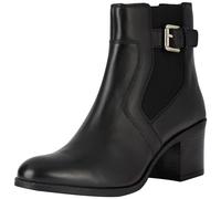Geox D New Asheel, Barco Ankle Mujer, Negro, 36 EU