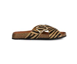 Geox D New Brionia B B, Sandalia Plana Mujer
