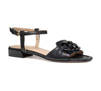 Geox D New ERAKLIA 15 D, Sandalia Deslizante Mujer, Black, 38 EU