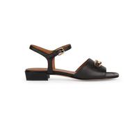 Geox D New Eraklia 15, Sandalia Plana Mujer, Black, 37 EU