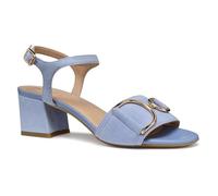 Geox D New ERAKLIA 50 B, Sandalia Tacón Mujer, Lt Blue, 38.5 EU