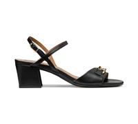 Geox D New Eraklia 50, Sandalias Mujer, Negro Schwarz, 35 EU
