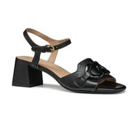Geox D New ERAKLIA 50 T C, Sandalia Tacón Mujer, Black, 39 EU