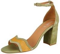 Geox D New Eraklia 80, Sandalia Mujer, Mostacho de Pistacho, 38 EU