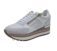Geox D New Kency A - Tenis para Mujer, Blanco Roto, 40 EU