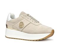 Geox D New KENCY A, Zapatillas Mujer, Lt Taupe/Lt Gold, 35 EU