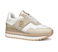 Geox - D New KENCY A, Zapatillas Mujer, White/Lt Taupe,