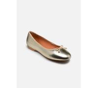 Geox D New Palmaria F - Zapatos Planos Tipo Ballet para Mujer, Color Crema Dorado Claro, Talla 5