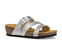 Geox - D New STHELLAE A, Sandalia Plana Mujer, Silver,