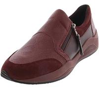 Geox D OMAYA A, Zapatillas sin Cordones Mujer, Rojo (Dk Burgundy C7357), 36