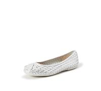 Geox D Palmaria A, Bailarinas para Mujer, Plata (Silver), 38.5 EU