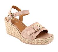 Geox D Panarea, Alpargatas con cuña Mujer, Rosa, 40 EU
