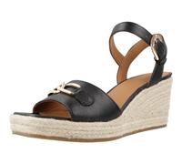 Geox D Panarea C, Sandalia de cuña Mujer, Negro, 38.5 EU
