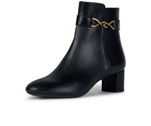 Geox D Pheby 50, Barco Ankle Mujer, Negro, 36 EU
