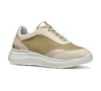 Geox D PLUMMERY A, Zapatillas Mujer, Lt Gold/Papyrus, 36 EU