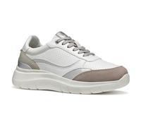 Geox D PLUMMERY B, Zapatillas Mujer, White/Rock, 39 EU