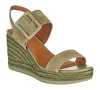 Geox D Ponza, Espadrille Wedge Sandal, Pistacho, 41 EU