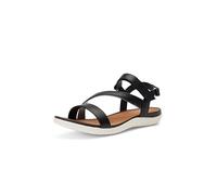 Geox D Sandal Vega A, Sandalia Deportiva Mujer, Black, 41 EU