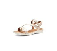 Geox D Sandal Vega A, Sandalia Deportiva Mujer, Lt Gold, 38 EU