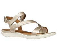 Geox D Sandal Vega A, Sandalia Deportiva Mujer, Lt Gold, 37 EU