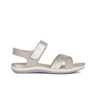 Geox D Sandal Vega B, Sandalias Deportivas, Lt Grey Off White, 41 EU