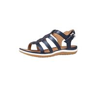 Geox D Sandal Vega D, Sandalia Plana Mujer, Dk Jeans, 40 EU