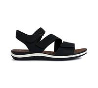 Geox D Sandal Vega, Sandalia Mujer, Negro, 35 EU