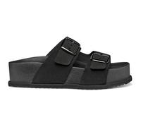 Geox D Sandybett High A, Sandalia Plana Mujer, Negro, 38 EU
