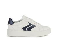 Geox D Skyely A, Zapatillas Mujer, Optic White Dk Avio, 36 EU