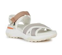 Geox D Sorapis + Grip A, Sandalias Deportivas Mujer, Color Blanco y Gris, 38 EU