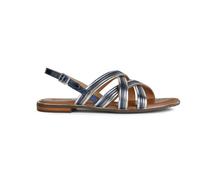 Geox D Sozy Plus G, Sandalia Plana Mujer, Azul Marino, 38 EU