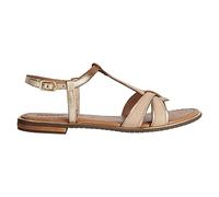 Geox D Sozy Plus, Sandalias planas Mujer, Desert Lt Gold, 36 EU