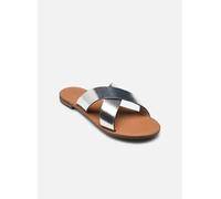 Geox D Sozy S H, Sandalia Deslizante Mujer, Silver, 38 EU