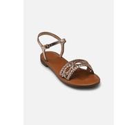Geox - D SOZY S A, Sandalia deslizante Mujer, Lt Gold,