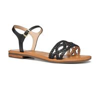 Geox D Sozy S A, Sandalia Deslizante Mujer, Black, 38 EU